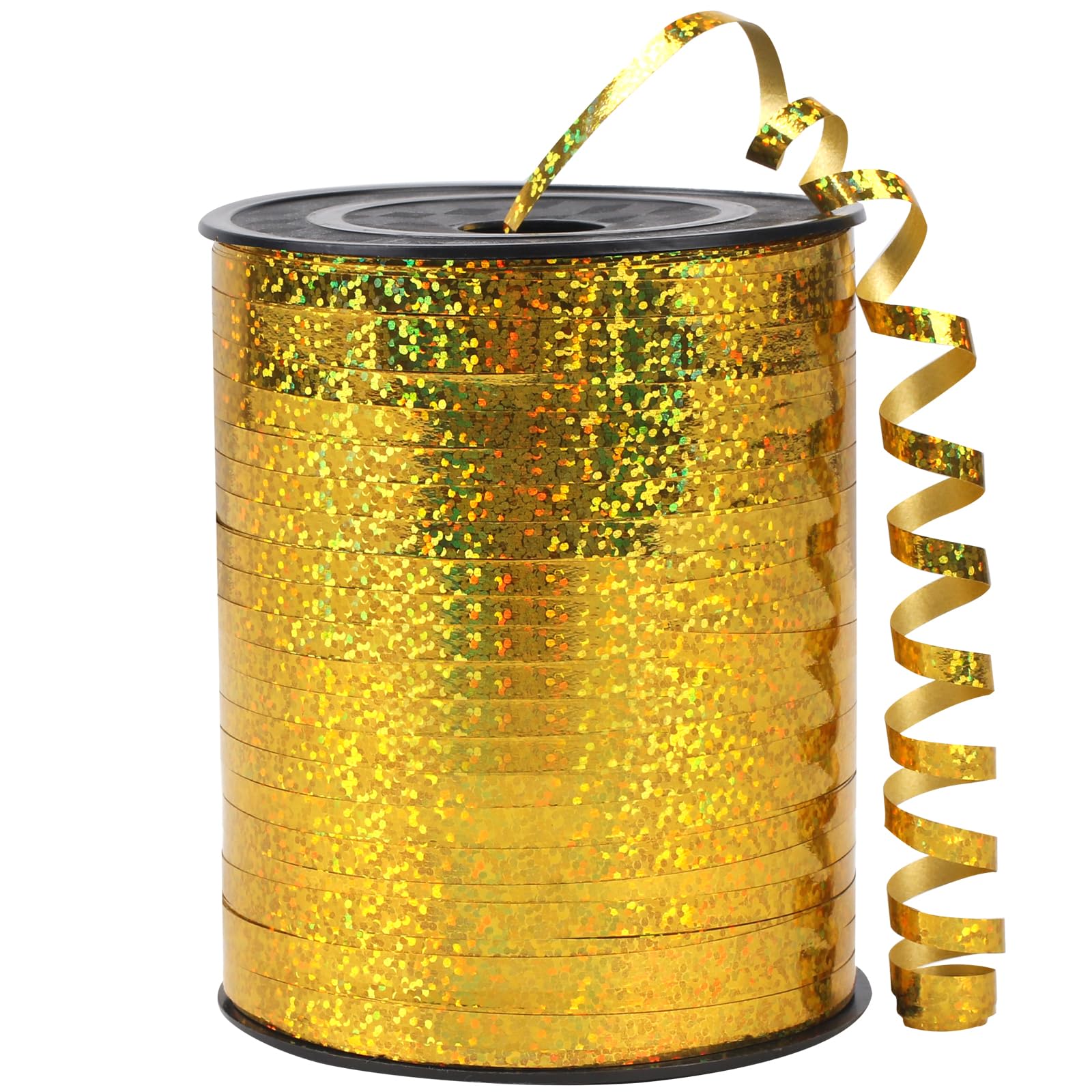 500 Yards of Shiny Silver Balloon Ribbon for Parties